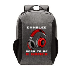 Emmalee Born To Be A Gamer Personalized Gift Vector Backpack