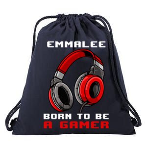 Emmalee Born To Be A Gamer Personalized Gift Drawstring Bag