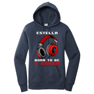 Estella Born To Be A Gamer Personalized Gift Women's Pullover Hoodie