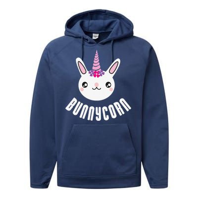 Easter Bunnycorn Unicorn Bunny Animal Funny Gift Performance Fleece Hoodie