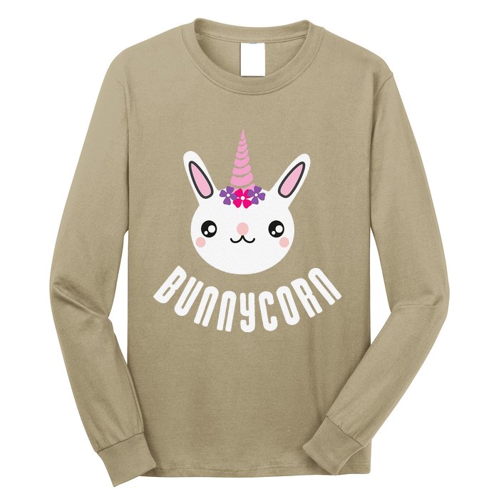 Easter Bunnycorn Unicorn Bunny Animal Funny Gift Long Sleeve Shirt