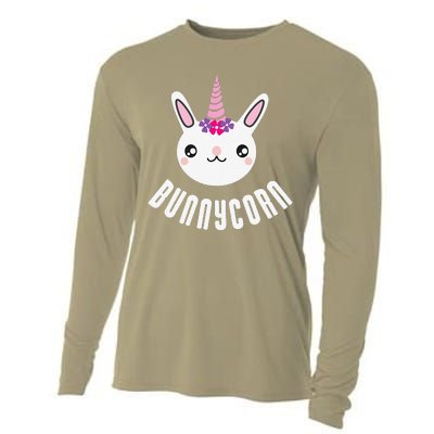 Easter Bunnycorn Unicorn Bunny Animal Funny Gift Cooling Performance Long Sleeve Crew