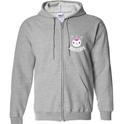 Easter Bunnycorn Unicorn Bunny Animal Funny Gift Full Zip Hoodie