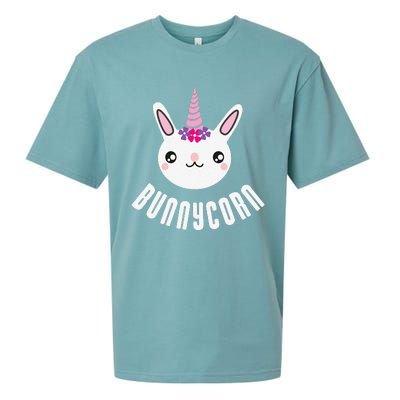 Easter Bunnycorn Unicorn Bunny Animal Funny Gift Sueded Cloud Jersey T-Shirt