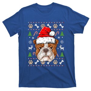 English Bulldog Ugly Christmas Dog Santa Hat Xmas Boys Gift T-Shirt