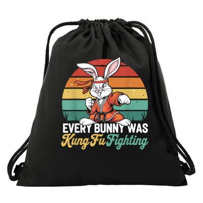 Every Bunny Was Kung Fu Fighting - Funny Rabbit Drawstring Bag