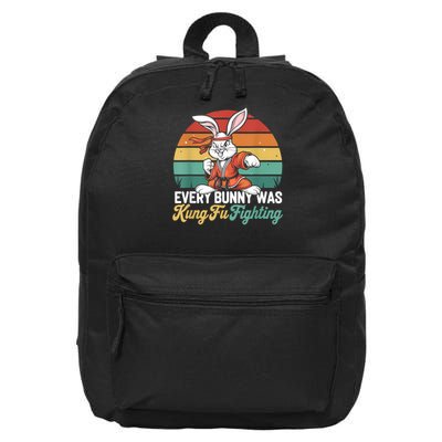 Every Bunny Was Kung Fu Fighting - Funny Rabbit 16 in Basic Backpack