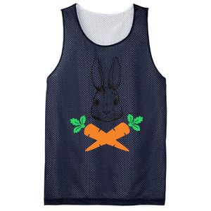 Easter Bunny With Carrot Cross Skull Bones Women Mesh Reversible Basketball Jersey Tank