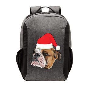 English Bulldog With Santa Claus Hat Dog Lover Christmas Gift Vector Backpack