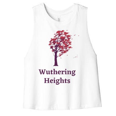 Emily Bronte Wuthering Heights Gift Women's Racerback Cropped Tank