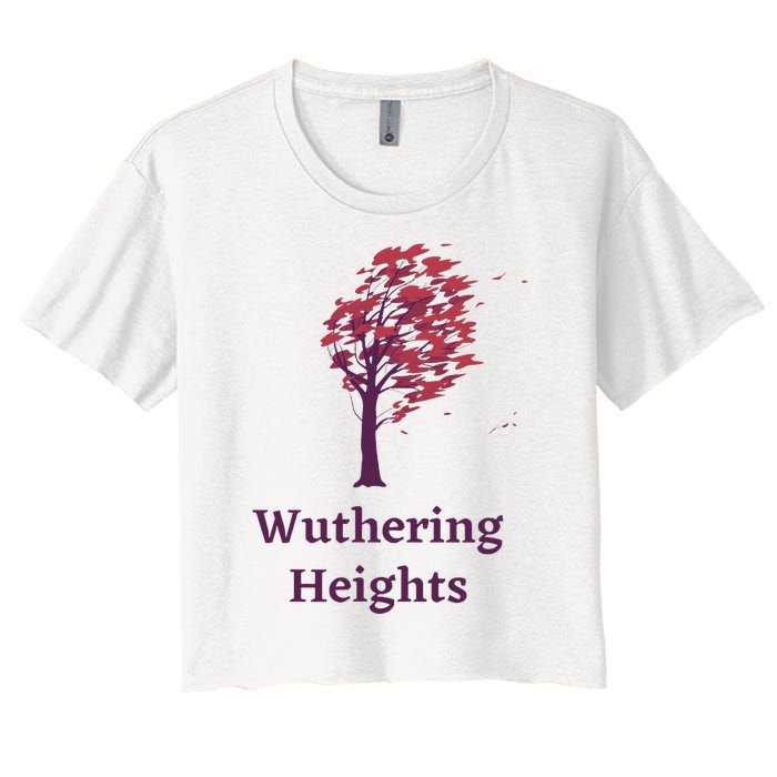 Emily Bronte Wuthering Heights Gift Women's Crop Top Tee