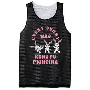 Every Bunny Was Kung Fu Fighting Karate Easter Rabbit Funny Mesh Reversible Basketball Jersey Tank