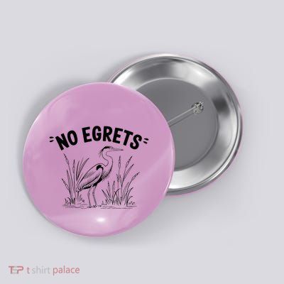 Egret Bird Watching Watcher Birder Button