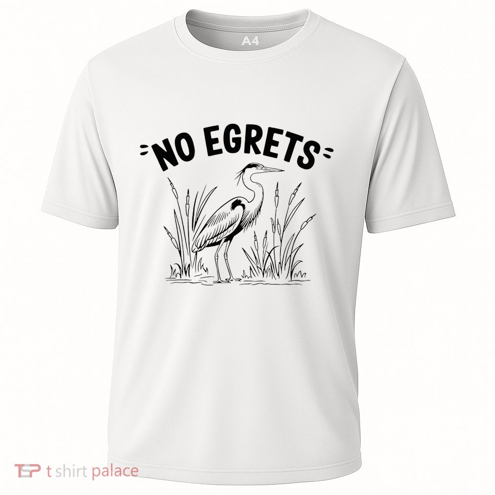 Egret Bird Watching Watcher Birder Cooling Performance Crew T-Shirt