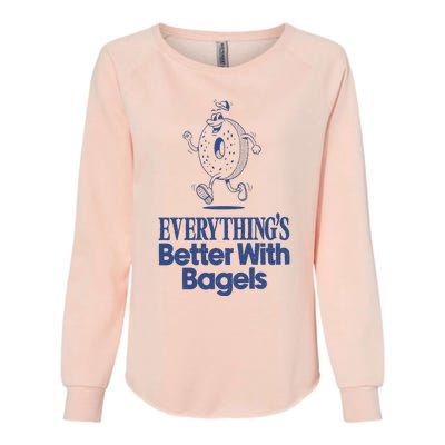 EverythingS Better With Bagels Womens California Wash Sweatshirt