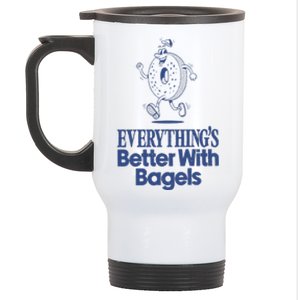 EverythingS Better With Bagels Stainless Steel Travel Mug