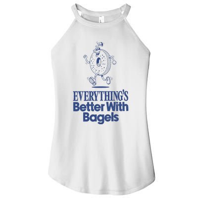 EverythingS Better With Bagels Women’s Perfect Tri Rocker Tank