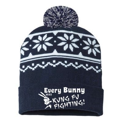 Every Bunny Was Kung Fu Fighting USA-Made Snowflake Beanie