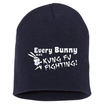 Every Bunny Was Kung Fu Fighting Short Acrylic Beanie