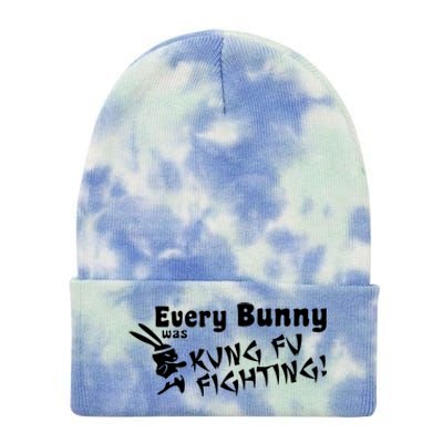 Every Bunny Was Kung Fu Fighting Tie Dye 12in Knit Beanie