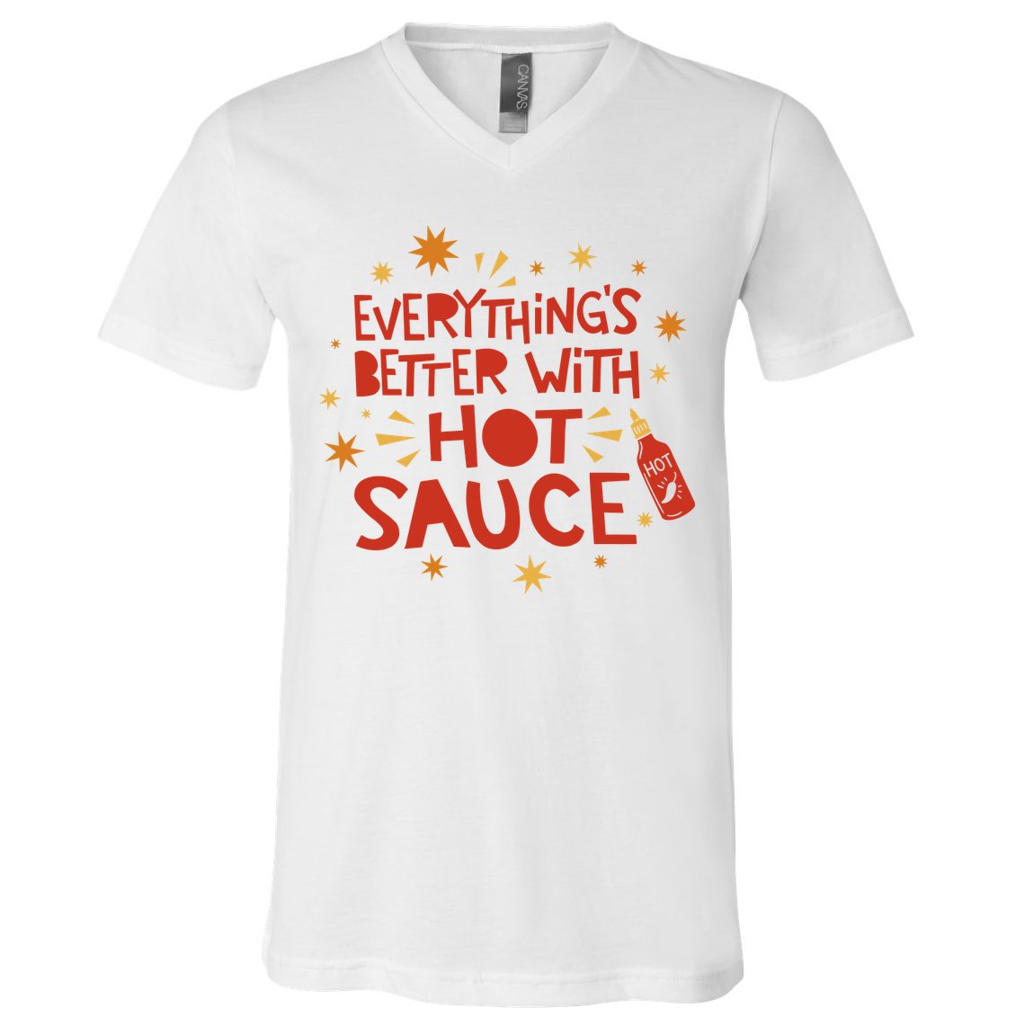 Everything's Better With Hot Sauce V-Neck T-Shirt