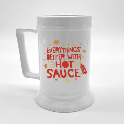 Everything's Better With Hot Sauce Beer Stein