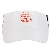 Everything's Better With Hot Sauce Adult Drive Performance Visor