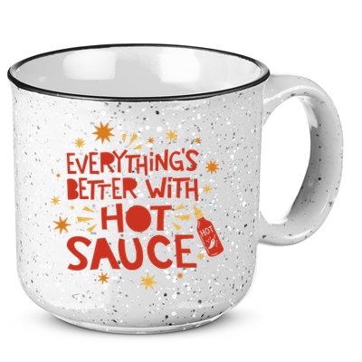 Everything's Better With Hot Sauce 15oz Campfire Ceramic Mug