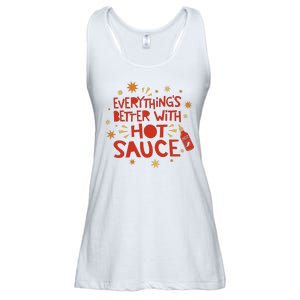 Everything's Better With Hot Sauce Ladies Essential Flowy Tank