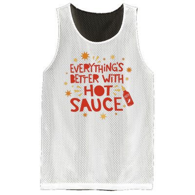 Everything's Better With Hot Sauce Mesh Reversible Basketball Jersey Tank