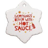 Everything's Better With Hot Sauce Ceramic Star Ornament