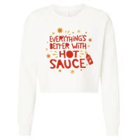 Everything's Better With Hot Sauce Cropped Pullover Crew