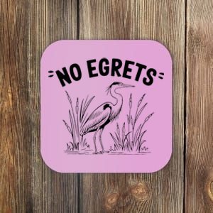 Egret Bird Watching Watcher Birder Coaster