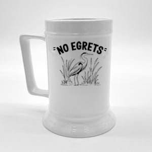 Egret Bird Watching Watcher Birder Beer Stein