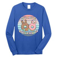 Easter Bunny Wishes Donuts Rabbit Carrot Cute Pastel Gift Long Sleeve Shirt