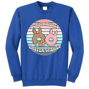 Easter Bunny Wishes Donuts Rabbit Carrot Cute Pastel Gift Sweatshirt