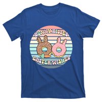 Easter Bunny Wishes Donuts Rabbit Carrot Cute Pastel Gift T-Shirt