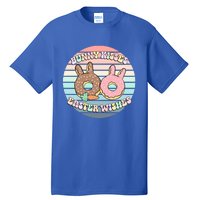 Easter Bunny Wishes Donuts Rabbit Carrot Cute Pastel Gift Tall T-Shirt