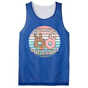 Easter Bunny Wishes Donuts Rabbit Carrot Cute Pastel Gift Mesh Reversible Basketball Jersey Tank