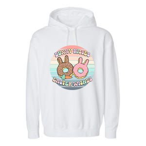 Easter Bunny Wishes Donuts Rabbit Carrot Cute Pastel Gift Garment-Dyed Fleece Hoodie