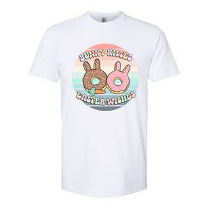 Easter Bunny Wishes Donuts Rabbit Carrot Cute Pastel Gift Softstyle CVC T-Shirt