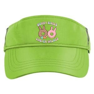 Easter Bunny Wishes Donuts Rabbit Carrot Retro Groovy Gift Adult Drive Performance Visor