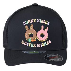 Easter Bunny Wishes Donuts Rabbit Carrot Retro Groovy Gift Flexfit Unipanel Trucker Cap