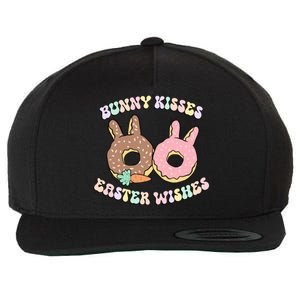 Easter Bunny Wishes Donuts Rabbit Carrot Retro Groovy Gift Wool Snapback Cap