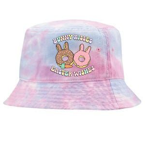 Easter Bunny Wishes Donuts Rabbit Carrot Retro Groovy Gift Tie-Dyed Bucket Hat