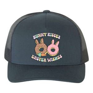 Easter Bunny Wishes Donuts Rabbit Carrot Retro Groovy Gift Yupoong Adult 5-Panel Trucker Hat