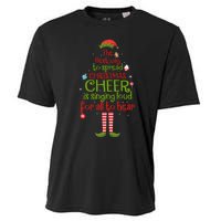 Elf Best Way To Spread Christmas Cheer Is Singing Loud Cooling Performance Crew T-Shirt