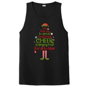 Elf Best Way To Spread Christmas Cheer Is Singing Loud PosiCharge Competitor Tank