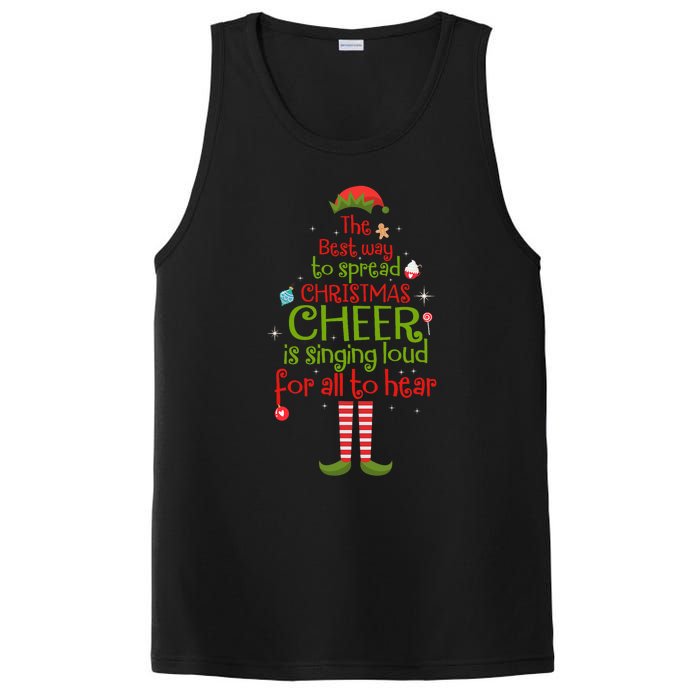 Elf Best Way To Spread Christmas Cheer Is Singing Loud PosiCharge Competitor Tank