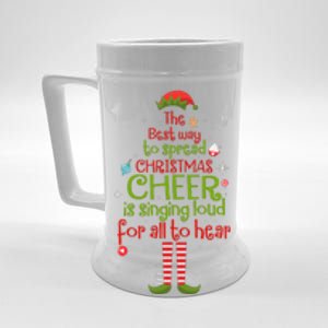 Elf Best Way To Spread Christmas Cheer Is Singing Loud Beer Stein